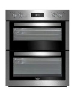Beko Btf26300X Built-Under Electric Double Oven  - Oven Only